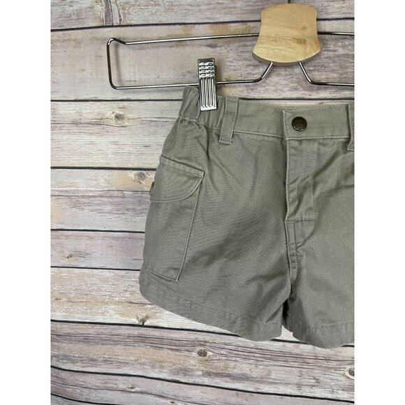LL Bean 6/12 Months Khaki Cargo Shorts Elastic - Picture 4 of 10